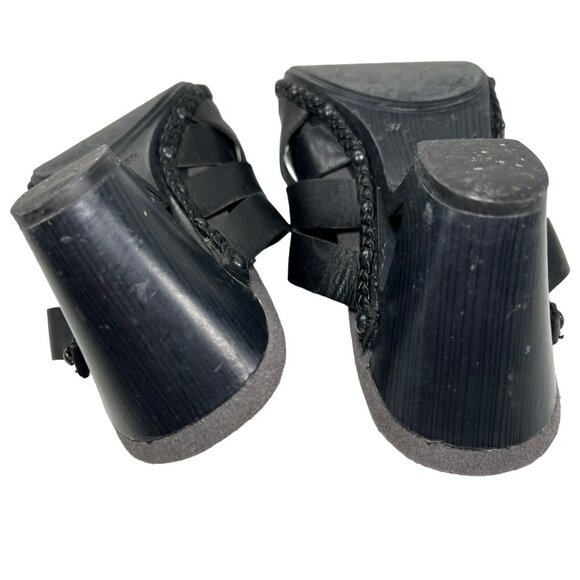 Dansko Womens Black Woven Leather Open Toe Cut-out Heel Shoes Braid Trim Sz 37 - Picture 4 of 11